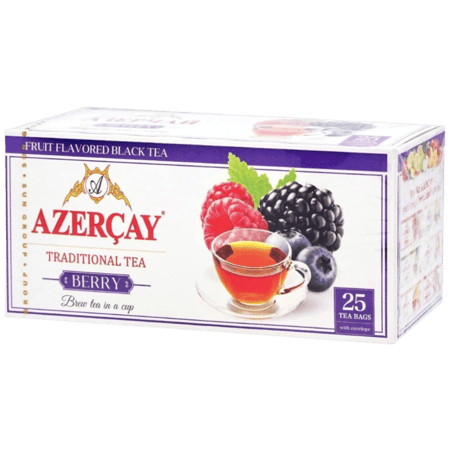شاي أحمر بنكهة التوت اذربيجان 25 كيس