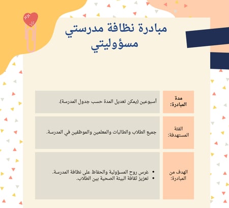 مبادرة نظافة مدرستي + الإعلان الجاهز – شواهد الأداء