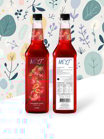 سيروب الفروالة الطبيعي ميلت