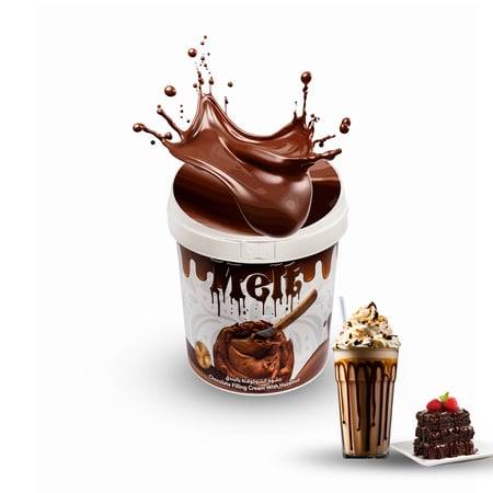 صوص حشوة الشوكلاتة بلندق للقهوة والحلويات بطعمها السحري