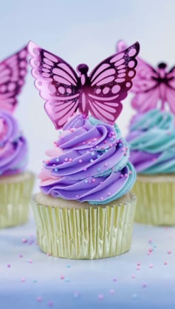 فراشات الويفر للتزيين صالحة للاكل  400 فراشة