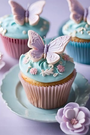 فراشات الويفر للتزيين صالحة للاكل  400 فراشة