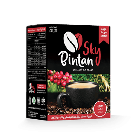 قهوة "بنتان سكاي" الفورية بالجنسنج عبوة واحدة