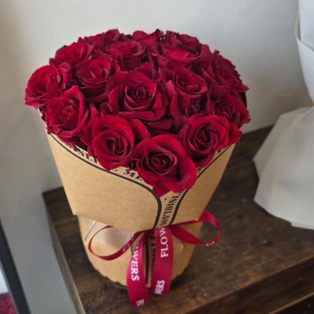 باقه نبض القلب 2 "ورد احمر"