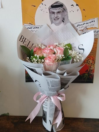 بوكيه الرقه الورديه