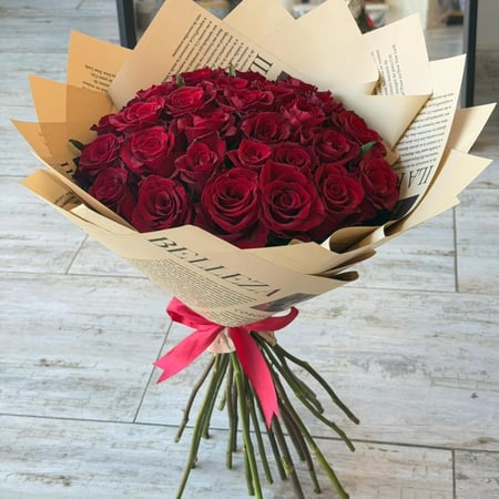 باقه 30 رساله حب      "ورد  جوري احمر"