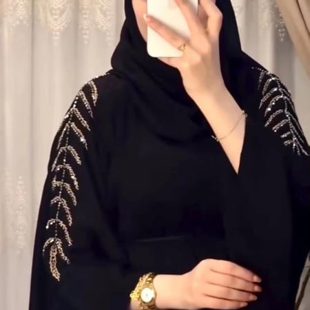 عباية كيمونو غير رسمية أنيقة متواضعة ومطّردة يدويًا XXL للنساء عباءة إسلامية مستوردة بأزرار
