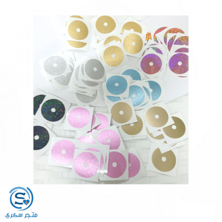 ستكرات جذابة لامعة لتزيين سنسر فريستايل بفتحة صغيرة