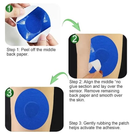 20 لصقة ملونه لتثبيت السنسر بدون غراء بالمنتصف.