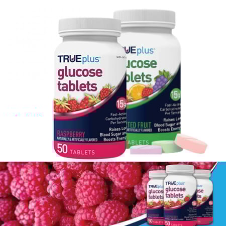 اقراص الجلوكوز بنكهات متنوعة - 50 حبة في العلبة