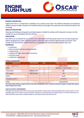 أوسكار - منظف غسيل المحرك 300 مل