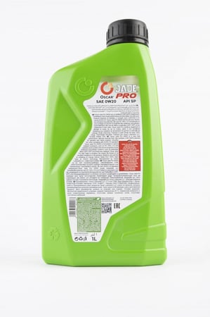 زيت محرك ديزل و بنزين و هايبرد تخليقي بالكامل متطور باو للسيارات الحديثة يدعم دبة البيئة من اوسكارOscar Jade Pro SAE 0W20 ACEA C5, DPF PAO API SP 1L