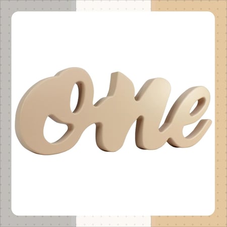 بروبس مجسم كلمة ONE - روز