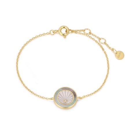 سوار أولينا – تصميم بيضاوي بلون زيتوني