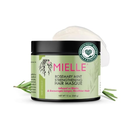 قناع ميل أورجانيكس بالنعناع وإكليل الجبل لتقوية وترطيب الشعر – 340 جم