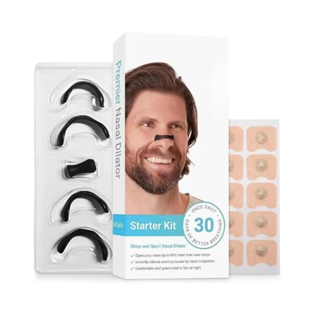 شرائط أنف مغناطيسية لتحسين التنفس وتقليل الشخير - 30 قطعة