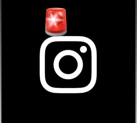 بلاغ على حساب انستا حقيقي