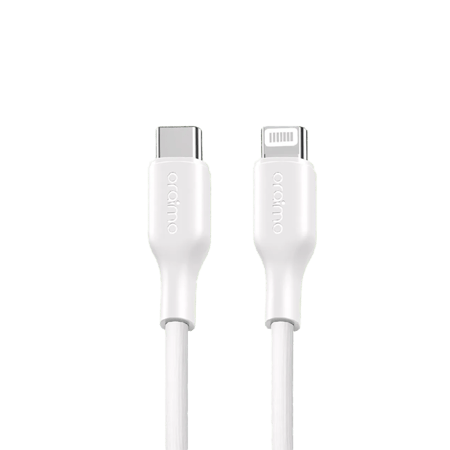 أورايمو كييبل شاحن روبوست لاين من USB-C إلى آيفون بطول 1 م وبقوة 30 واط - أبيض