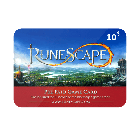 بطاقة شحن رن سكيب 10$ - Runescape 10$