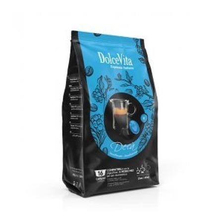 كبسولات اسبريسو بدون كافيين دولتشي فيتا DECAFFEINATO