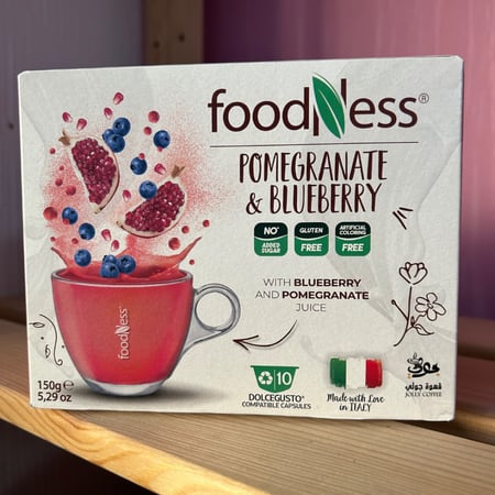 كبسولات شاي الرمان والتوت Foodness دولتشي