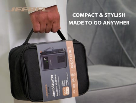 اشتراك و منفاخ و باور بانك و كشاف طوارئ متكاملة للسيارة JEEBEL SOLVER