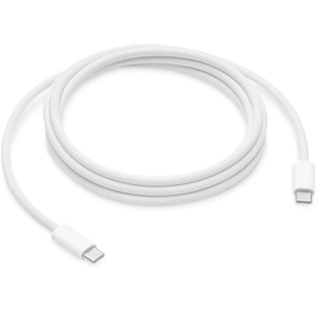 كابل شحن اصلي معتمد من ابل USB-C إلى USB-C تايب سي  65 W واط أبيض