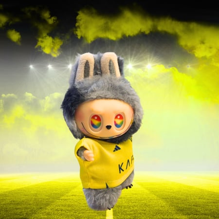 دمية لابوبو ترتدي تيشيرت نادي النصر السعودي