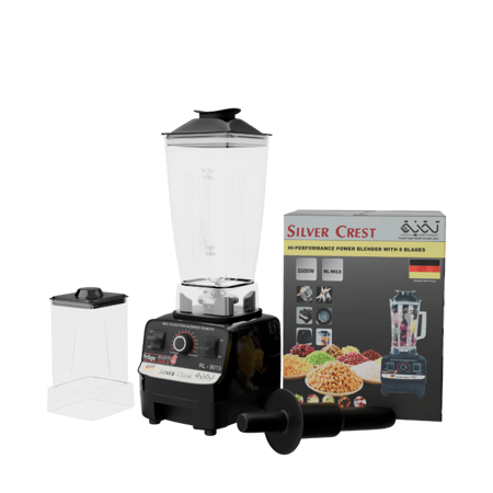 خلاط سيلفر كريست 5500 واط مع ملحقاته والعبوة