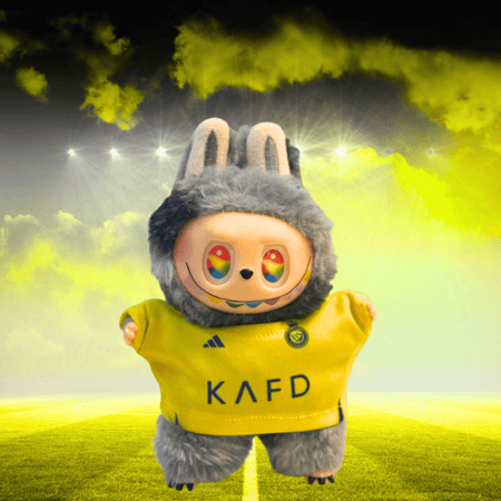 دمية لابوبو ترتدي تيشيرت نادي النصر السعودي