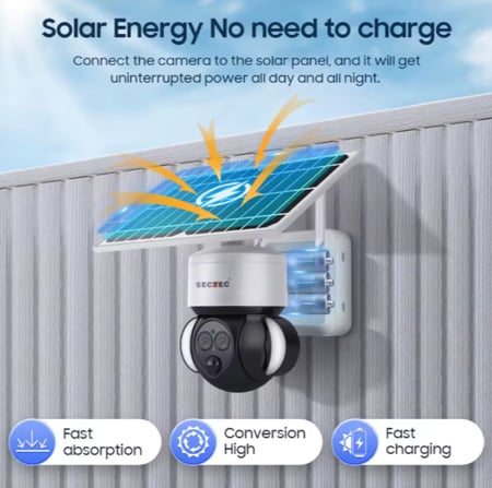 اميرا تعمل بالطاقة الشمسية بدقة 6 ميجا بيكسل - 4G بعدستين بدقة عالية 12X PTZ ST-5