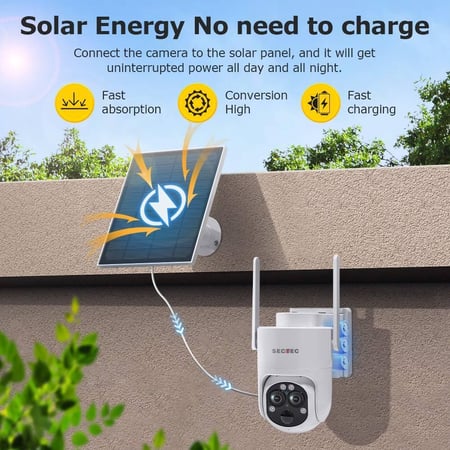 كاميرا خارجية بالطاقة الشمسية 4G ST-627-6M-12X