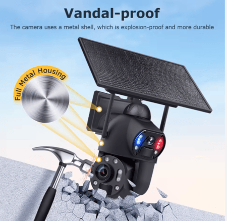 كاميرا خارجية بالطاقة الشمسية 4G ST-699-6M-36X-10W 6MP