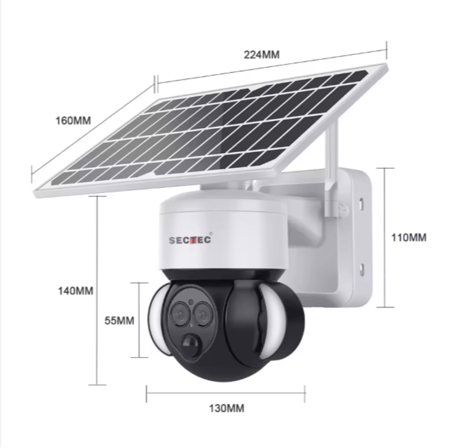 اميرا تعمل بالطاقة الشمسية بدقة 6 ميجا بيكسل - 4G بعدستين بدقة عالية 12X PTZ ST-5