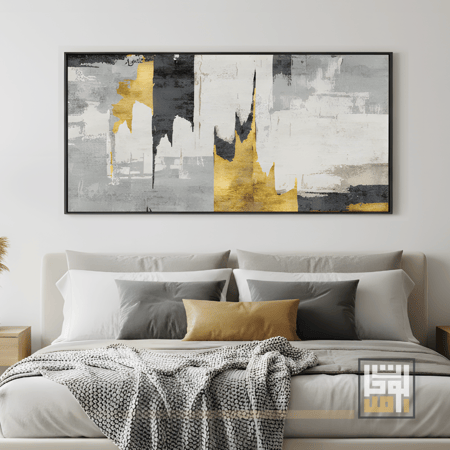 لوحة فن تجريدي / نغم المعدن