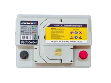 بطارية انديجو BATTERY INDIGO AGM60AH