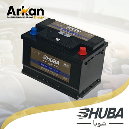بطارية شوبا ليثيوم SHUBA LITHIUM AGM DIN 70AH