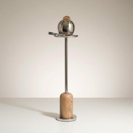 مبخرة بقاعدة طويلة بخشب هندي 93 سم