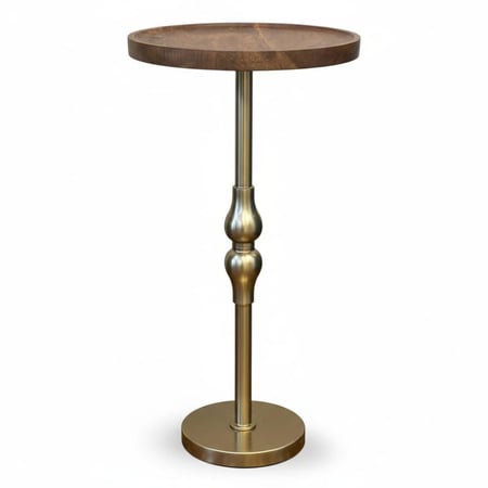 طاولة خدمة خشب هندي ذهبي