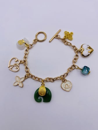 Golden Multi-charms Bracelet