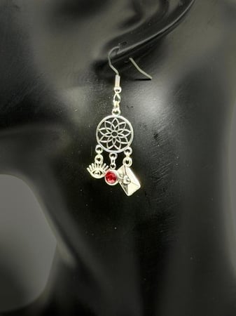 Silver Crown Chakra with Multiple Charms