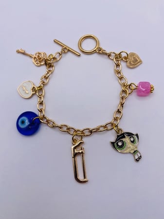 Golden Multi-charms Bracelet