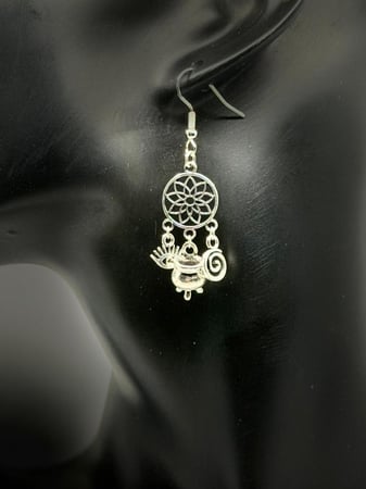 Silver Crown Chakra with Multiple Charms