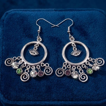 Indian Style Earring with Multi Charms