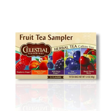 سيليستيال سيزونينس‏, عينات شاي الفواكه، خالٍ من الكافيين، 5 نكهات، 18 كيس شاي، 1.4 أونصة (40 جم)