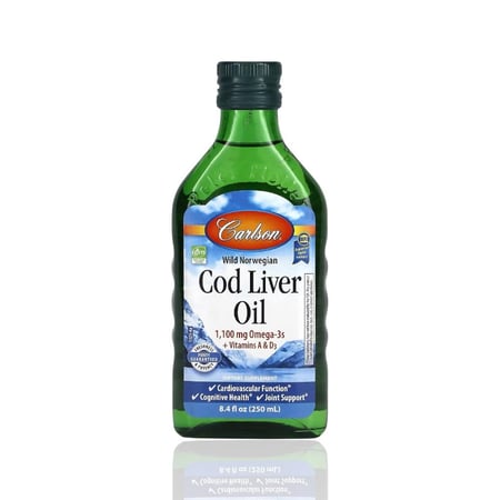 زيت كبد الحوت النرويجي الاصلي 8.4 أونصة سائلة (250 مل)