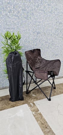 كراسي رحلات قابلة للطي بني محروق