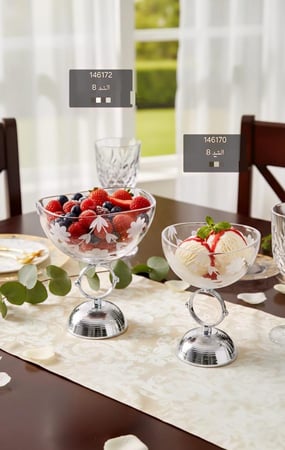 صحون تقديم زجاج فاخر