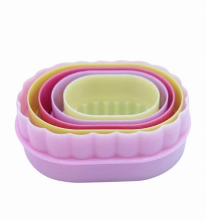 قطاعة بسكويت / معجنات /قطاعات كوكيز طقم مكون من ( 5 قطع )