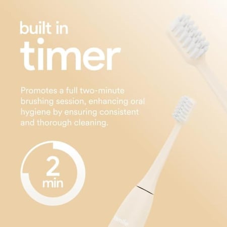 هاي سمايل فرشاة الأسنان الكهربائية لون كريمي